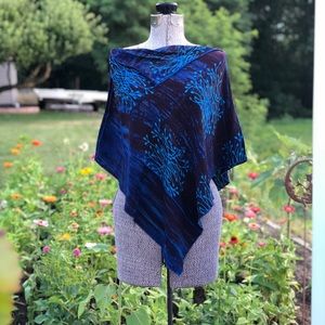 Hand dyed poncho